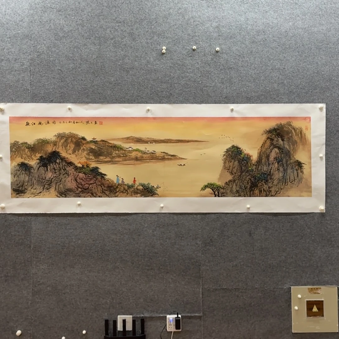 国画六尺对开作品哈哈