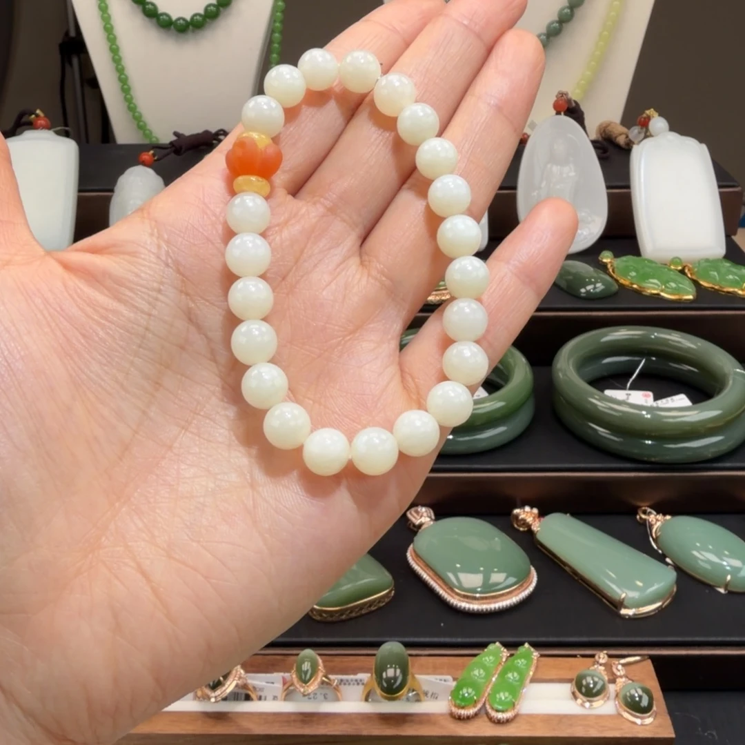 和田玉未镶嵌手串