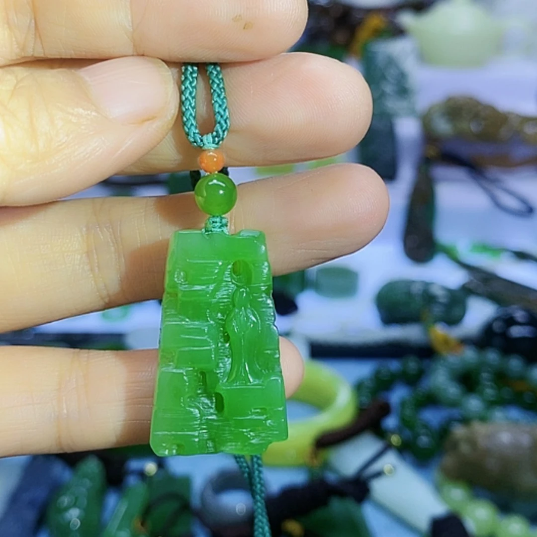 【闪购商品】未镶嵌和田玉（碧玉）挂件