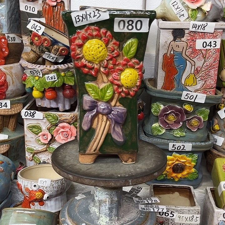 粗陶材质多肉花盆