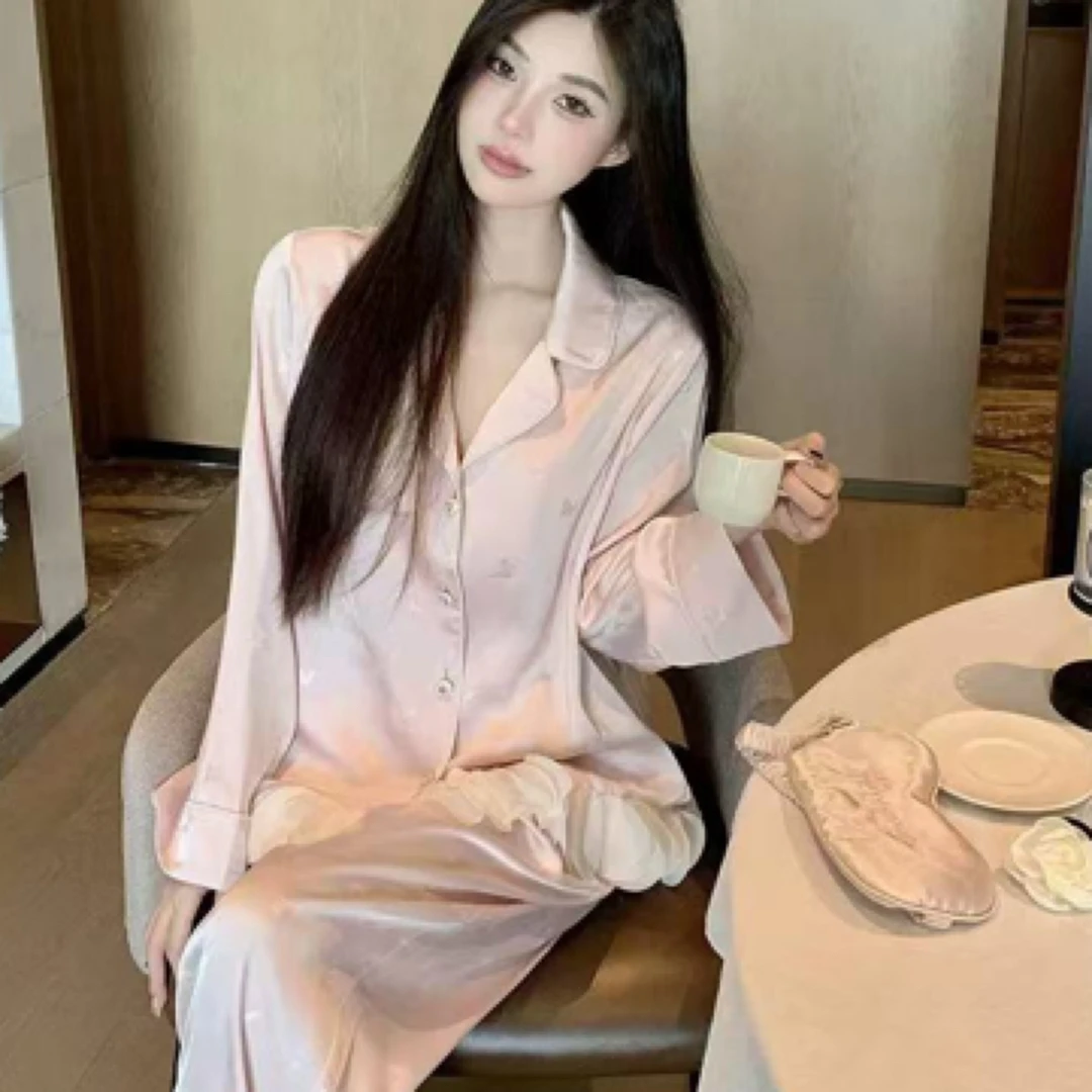 【乔茵】女款长袖时尚舒适透气可外穿高定家居服