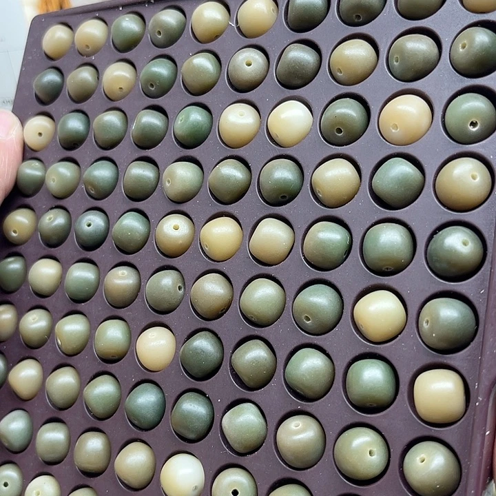 白玉菩提吊坠瑕疵11-10阴皮桶珠50卡灯牌宠60颗