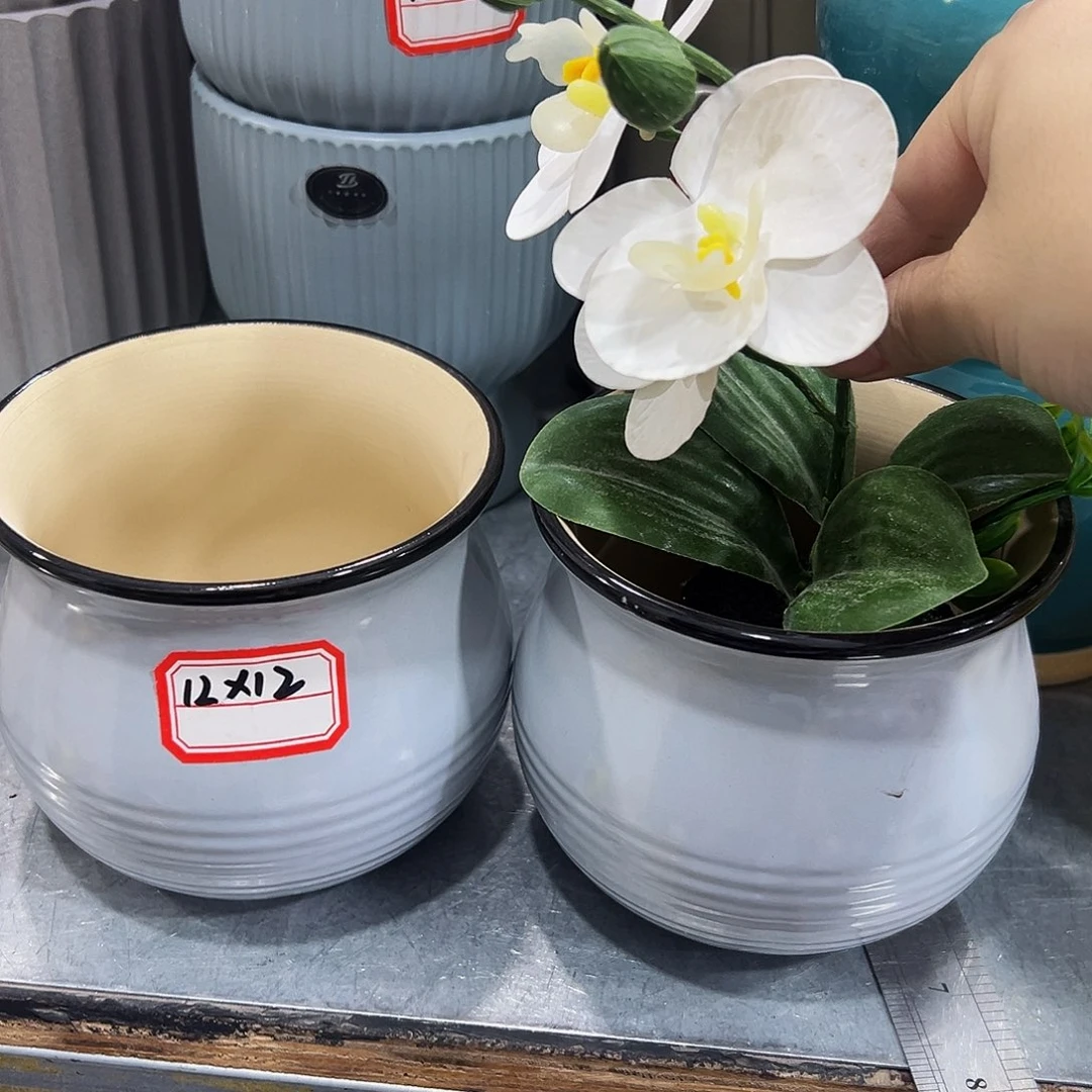 外贸尾单陶瓷花盆凑10米包邮