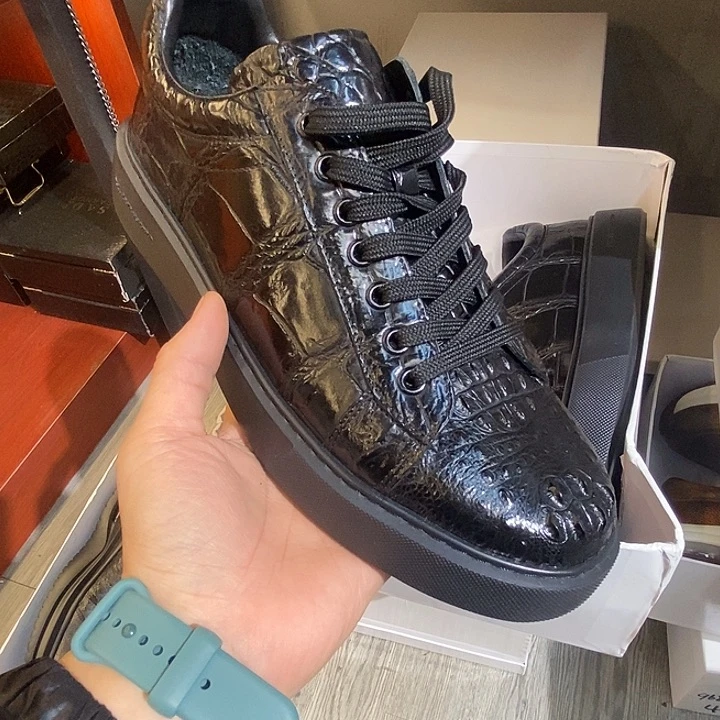 太***入43码男士鳄鱼皮男鞋