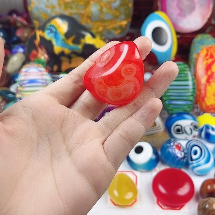 玛瑙/玉髓未镶嵌耳饰