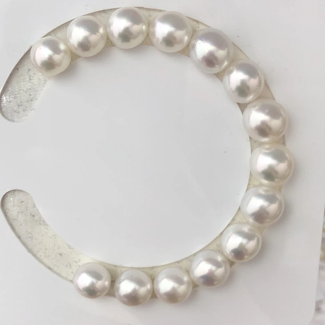 9-11.5mm极光海水澳白手链白色气质百搭简约