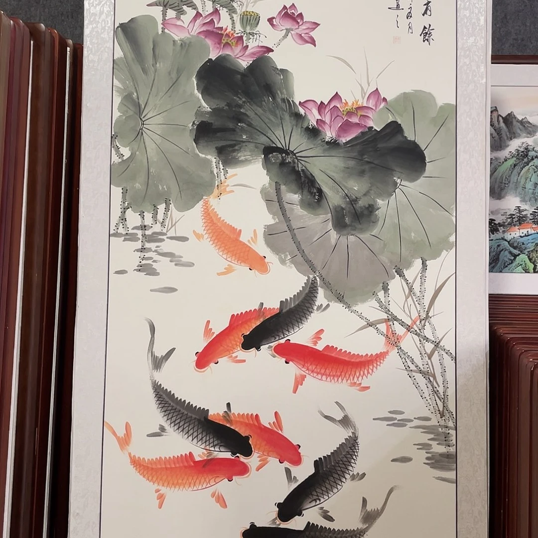 国画带框尺寸83*163厘米