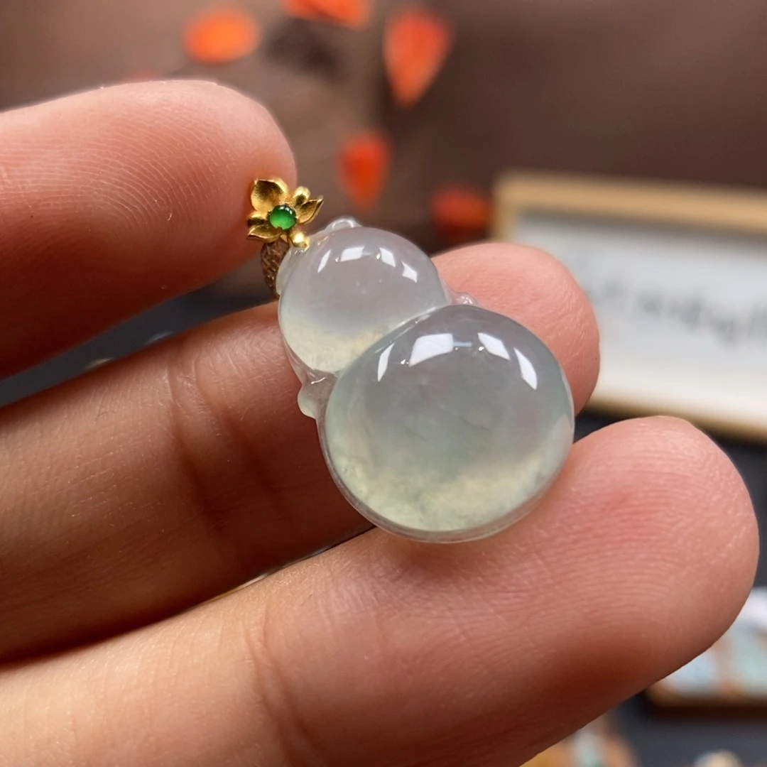 【闪购商品】颈饰18K金镶嵌翡翠41