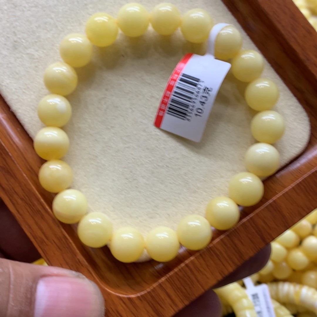 未镶嵌蜜蜡手链蜜蜡