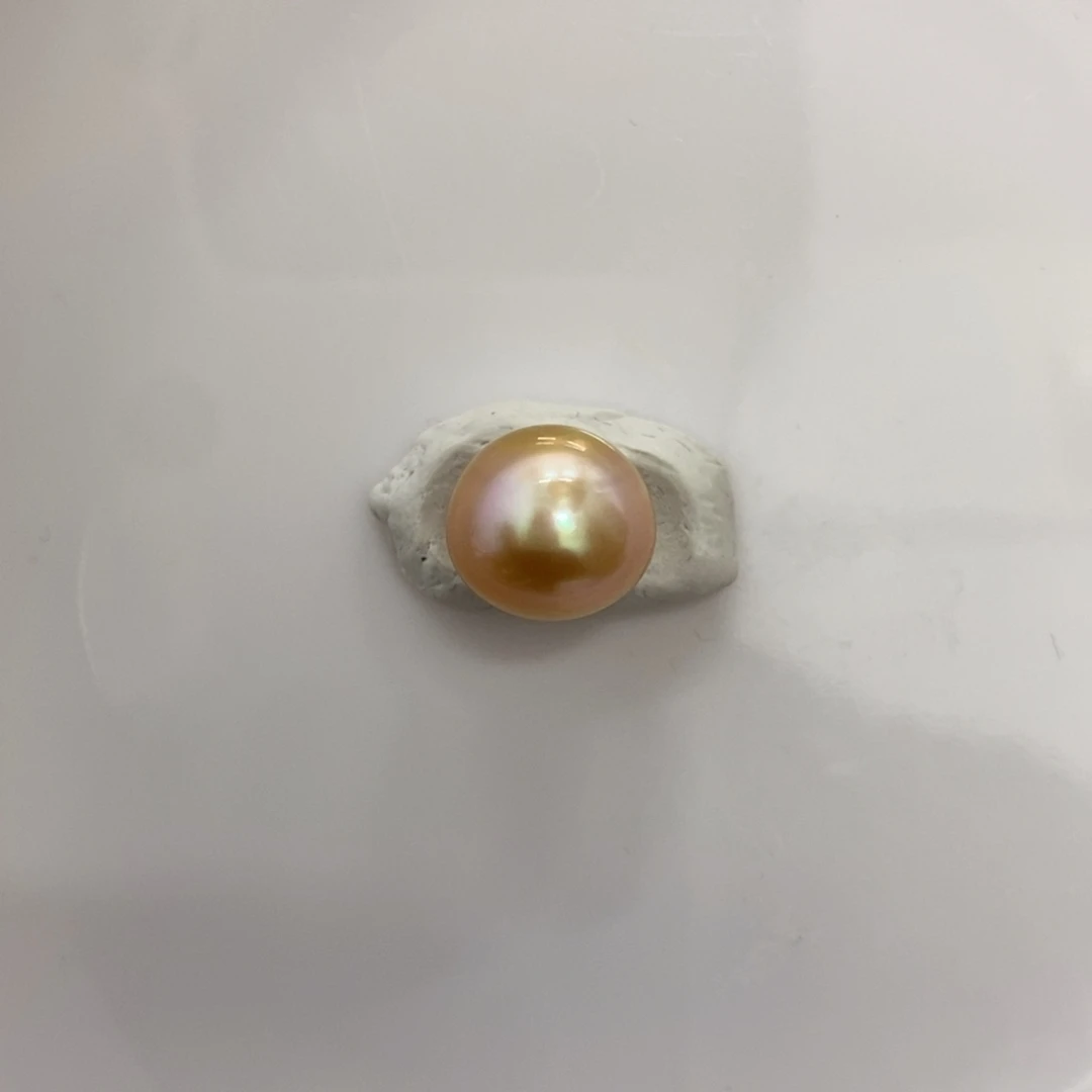 海水珍珠裸珠金珠13.4mm
