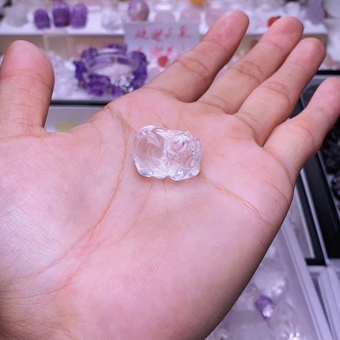 水晶颈饰未镶嵌白水晶貔貅