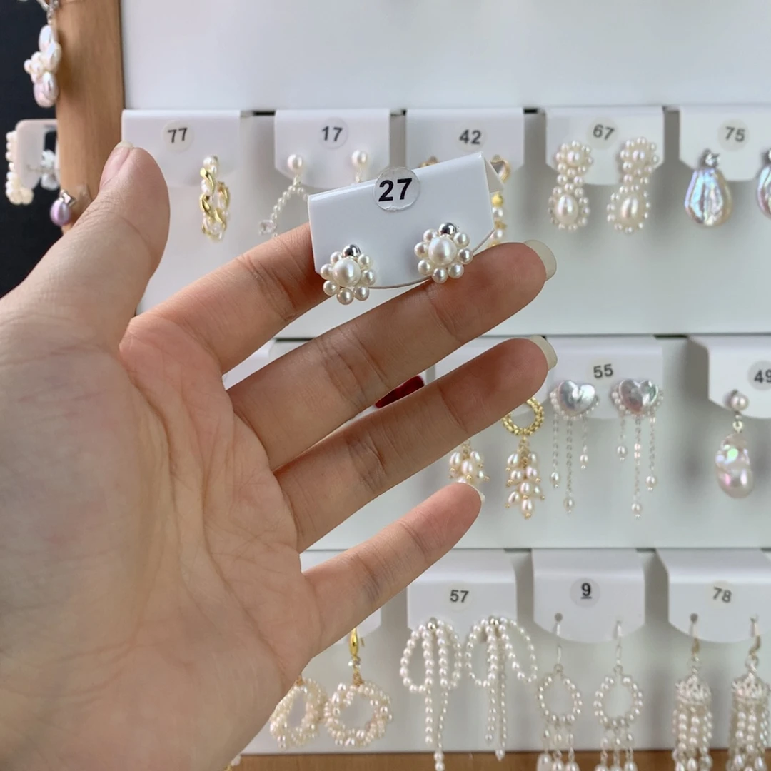 未镶嵌耳饰淡水珍珠