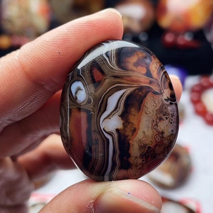 玛瑙/玉髓手把 吊坠未镶嵌