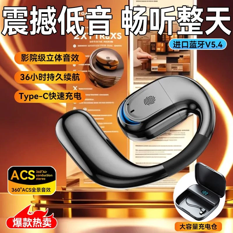 【左右耳佩戴】新款蓝牙耳机超长续航不入耳苹果OPPO华为vivo通用