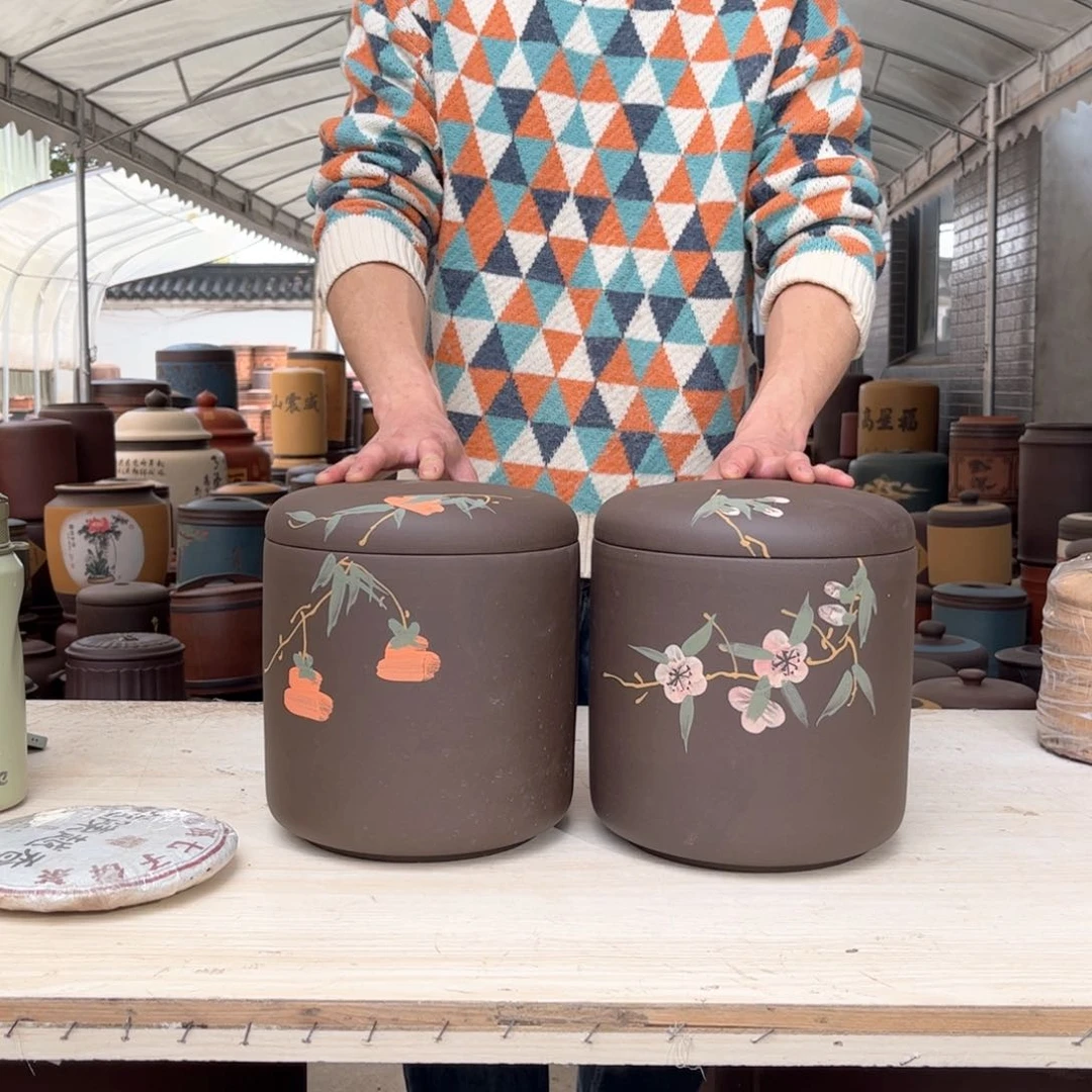 紫砂茶叶罐9 饼茶叶罐