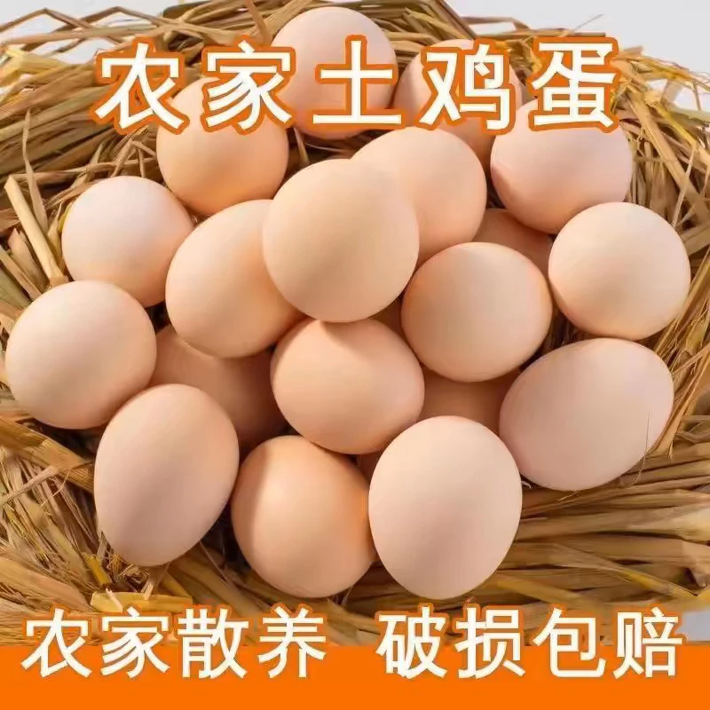 农家散养土鸡蛋新鲜现拣现发坏了包赔
