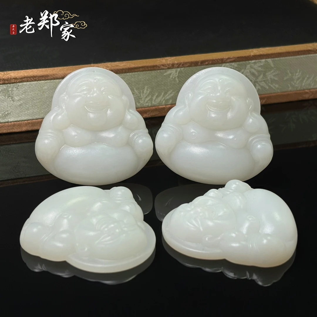 【老郑家】和田玉佛公挂件 （多样性发一件）1925 带链子