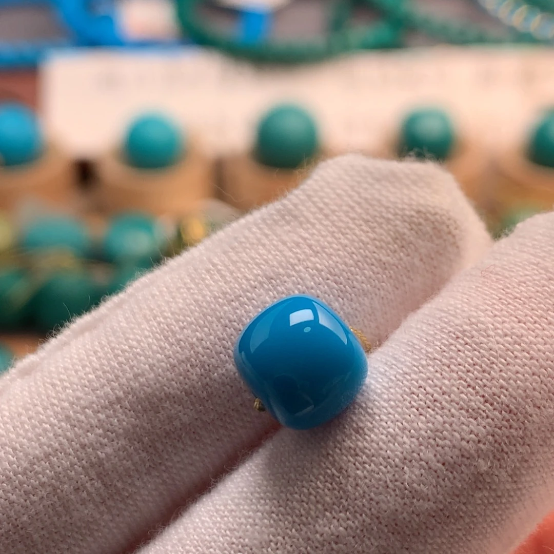 绿松石未镶嵌绿松石8.7mm