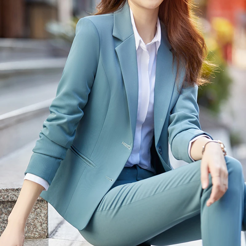 西装夏季套装女春秋新款韩版职业气质小个子女士时尚套装工作服