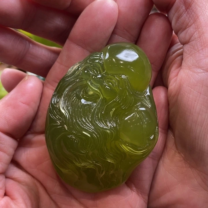 蛇纹石玉未镶嵌手把