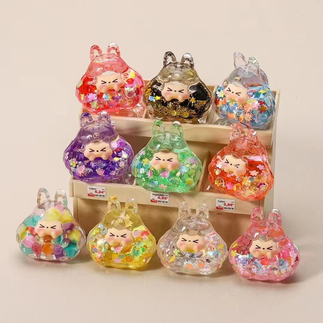 热销款爆闪塔塔摆件亚克力入油创意设计挂件装饰品女孩子桌面摆件