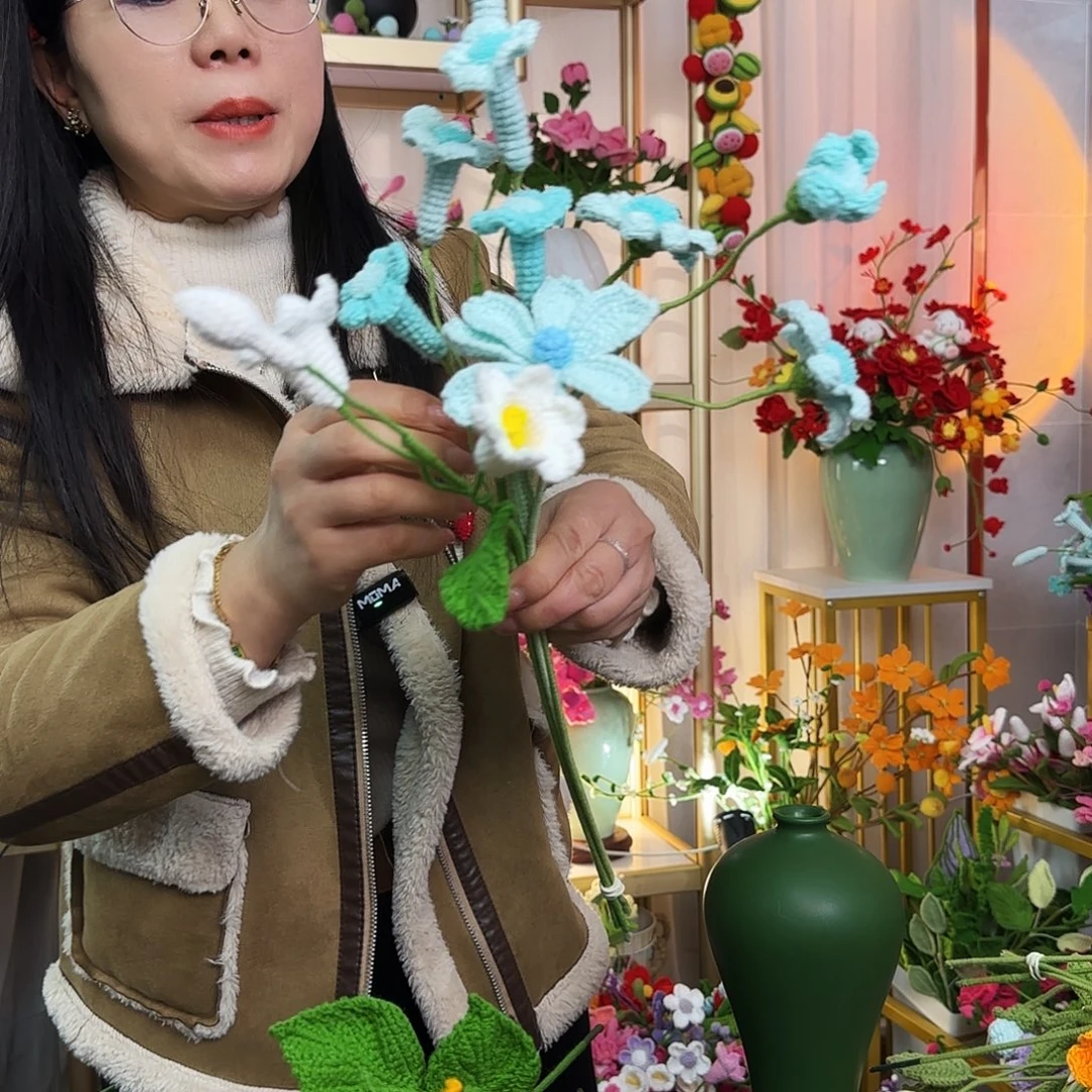 手工钩织设计花束