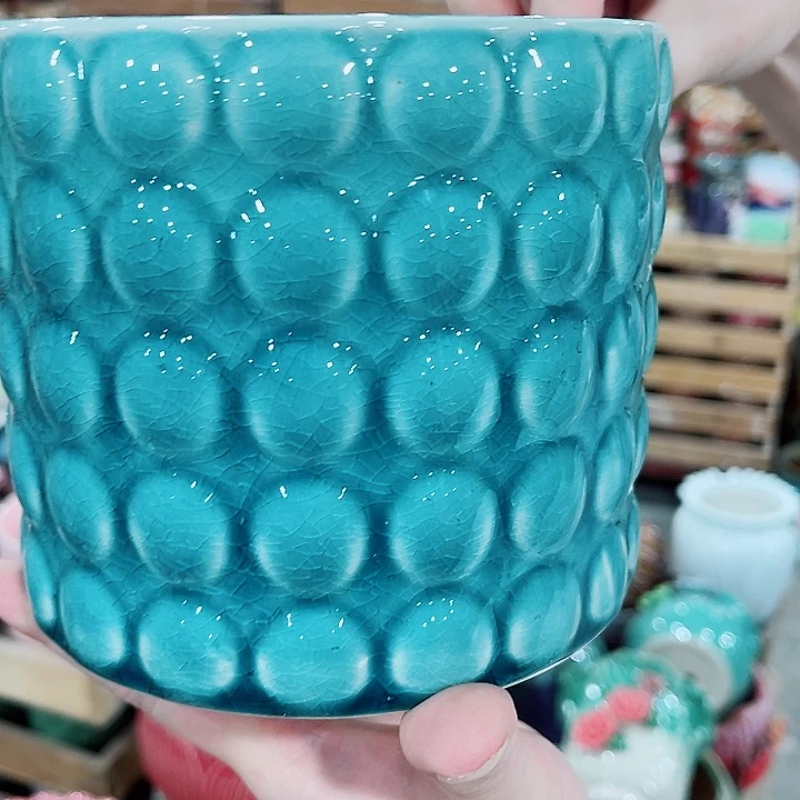 有孔，凑10元包邮陶瓷花盆发货！