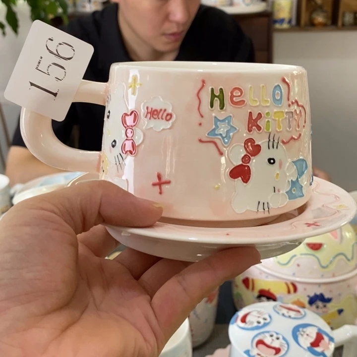 瓷片景德镇釉下彩手绘