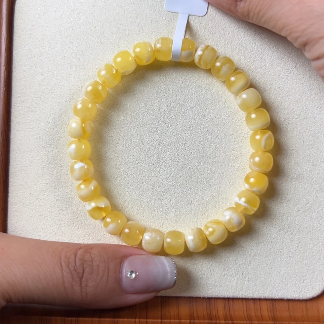 琥珀未镶嵌手链8.1g焦皮同料老型