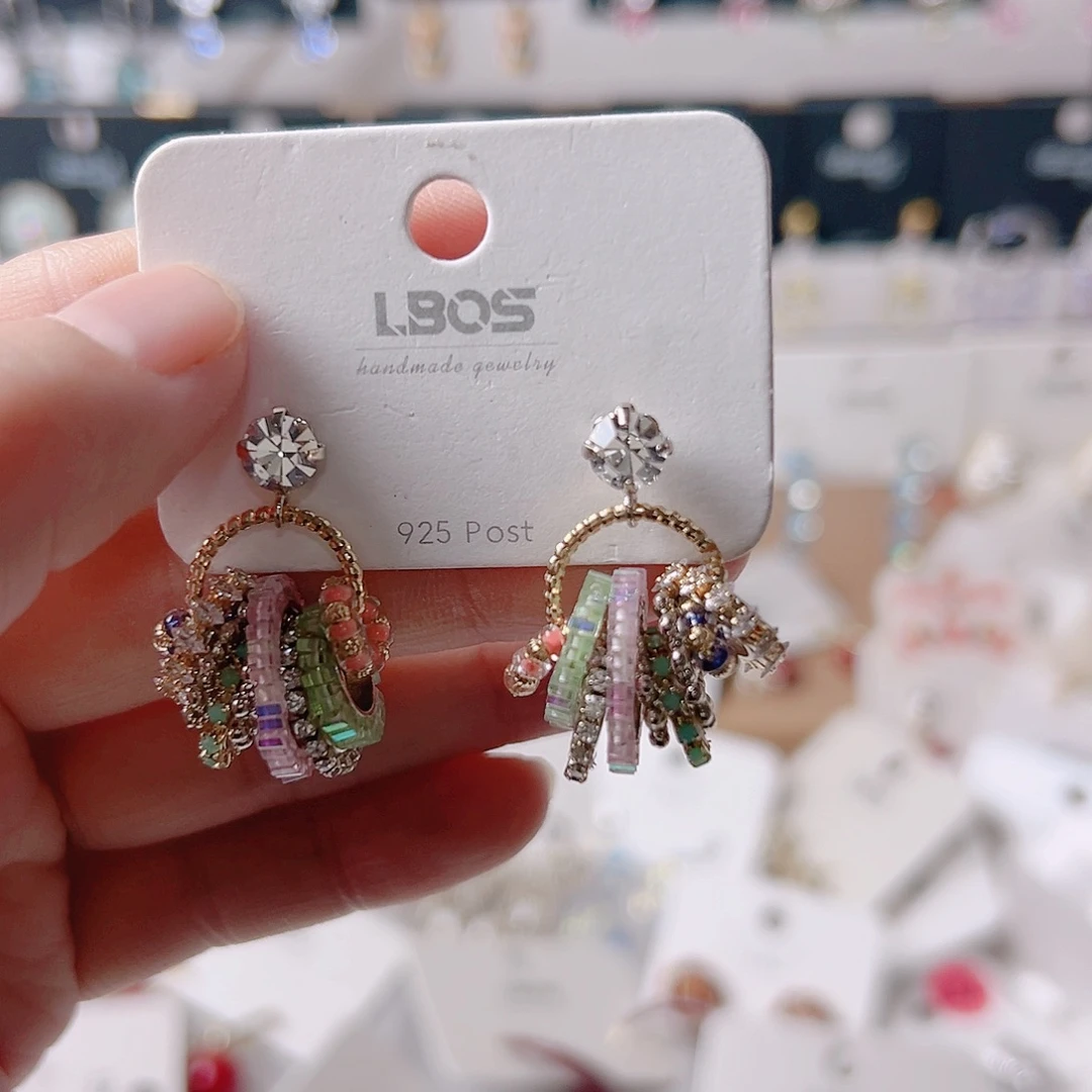 锆石纯铜合金耳环的