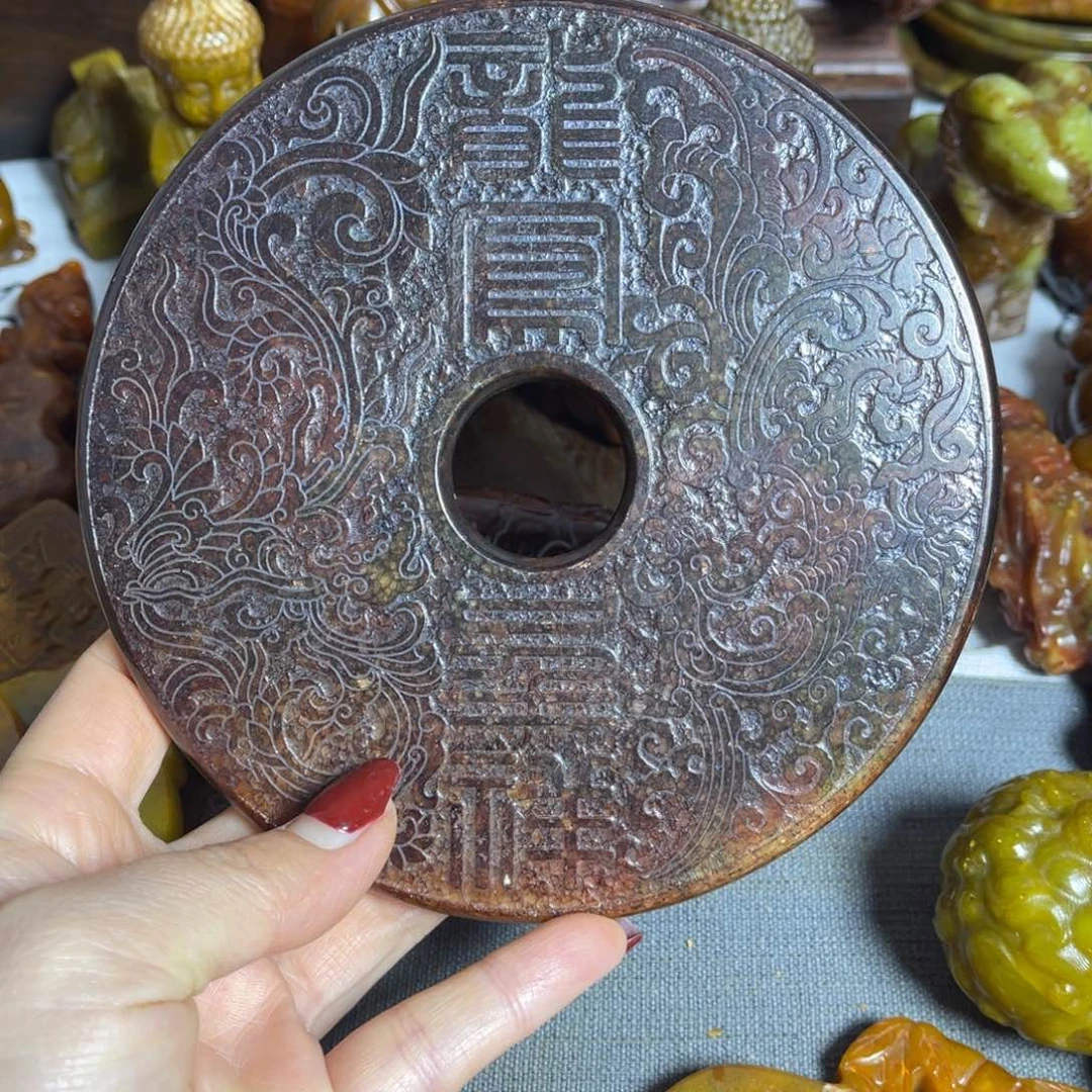 蛇纹石玉合金颈饰