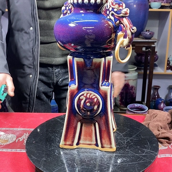 瓶中国神垕精品钧瓷