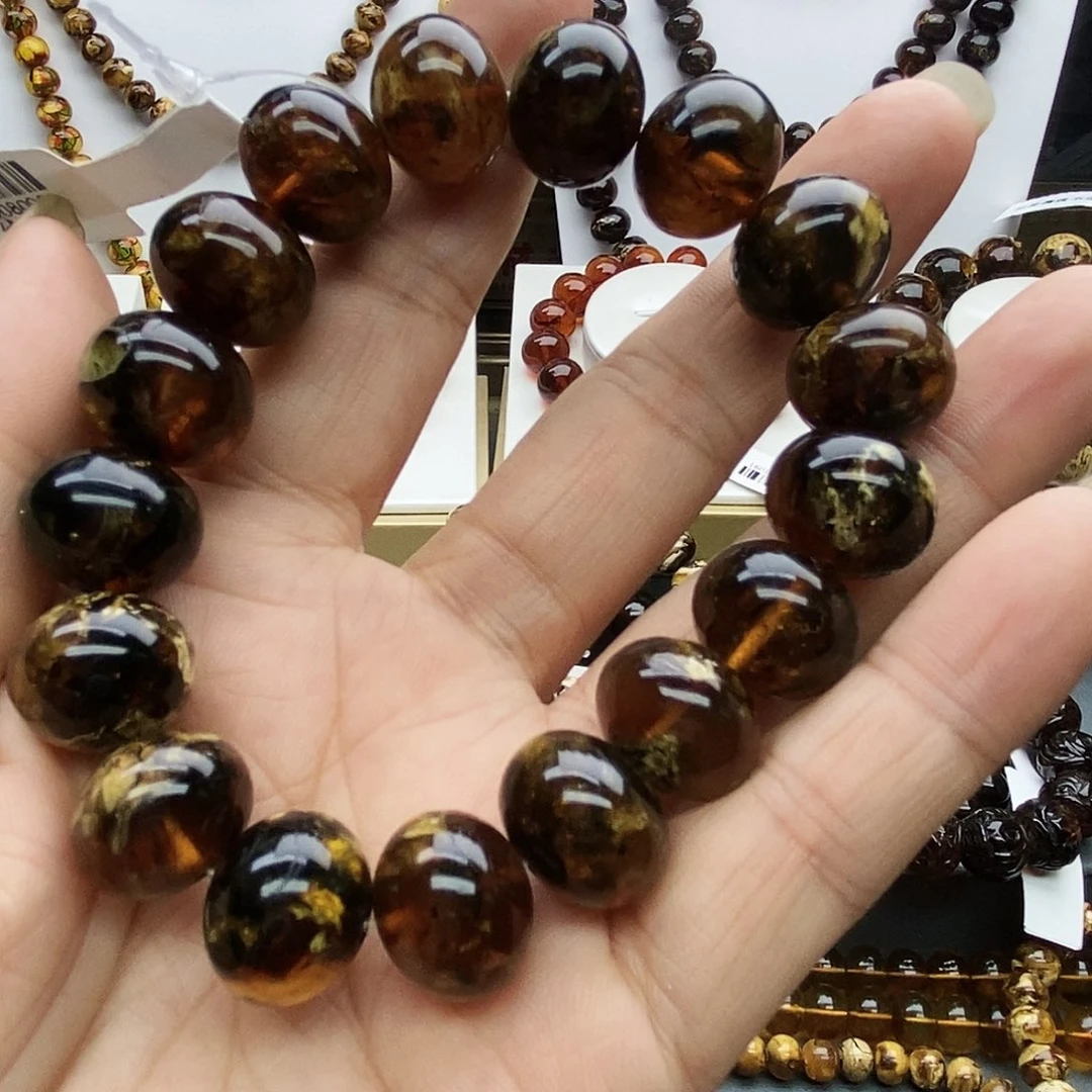 琥珀手链未镶嵌郎琥珀15