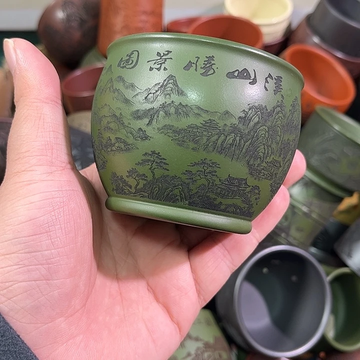 茶杯紫砂全手工紫砂主人杯