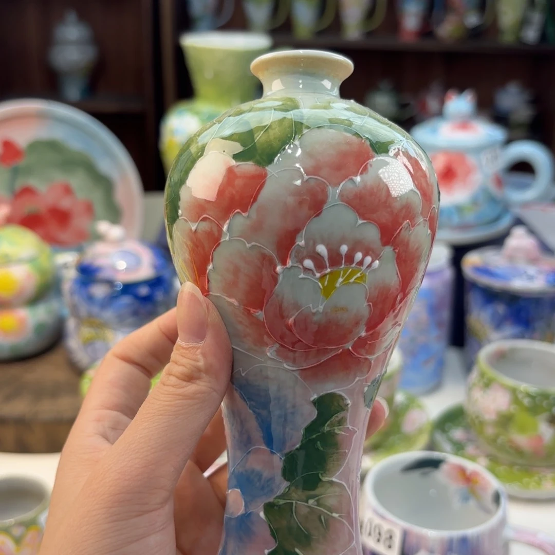 瓷片景德镇手绘高温釉下彩陶瓷茶具