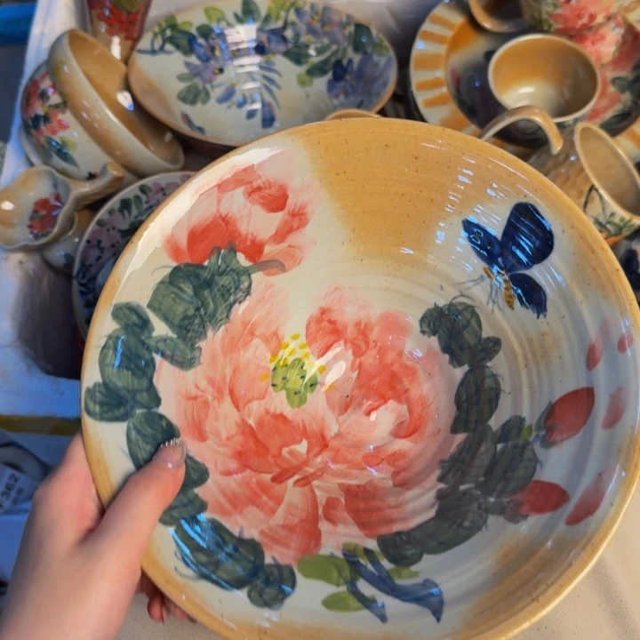 瓷片景德镇陶瓷手工手绘