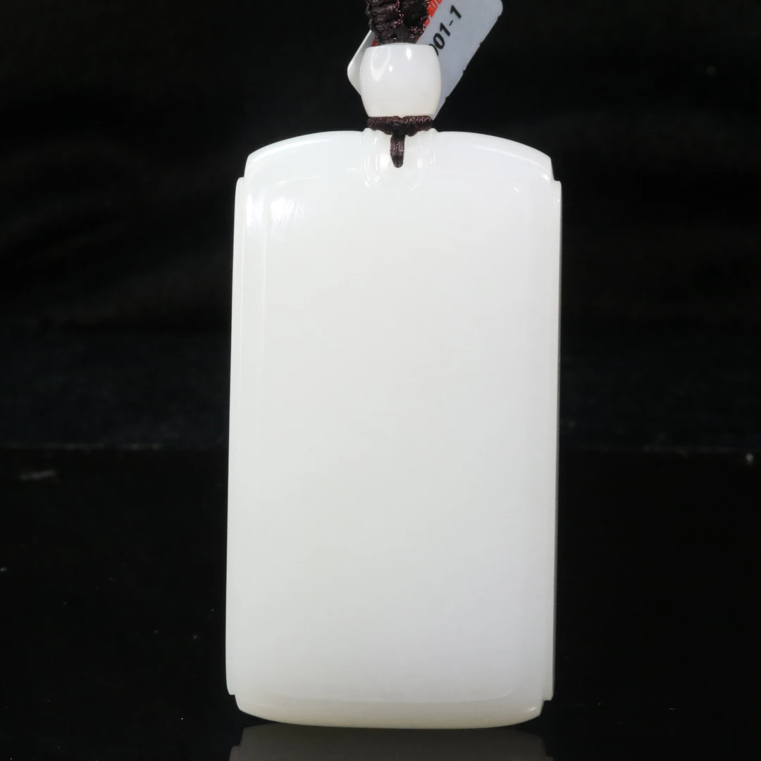 21和田玉羊脂白无事牌/600096保利厦门拍卖