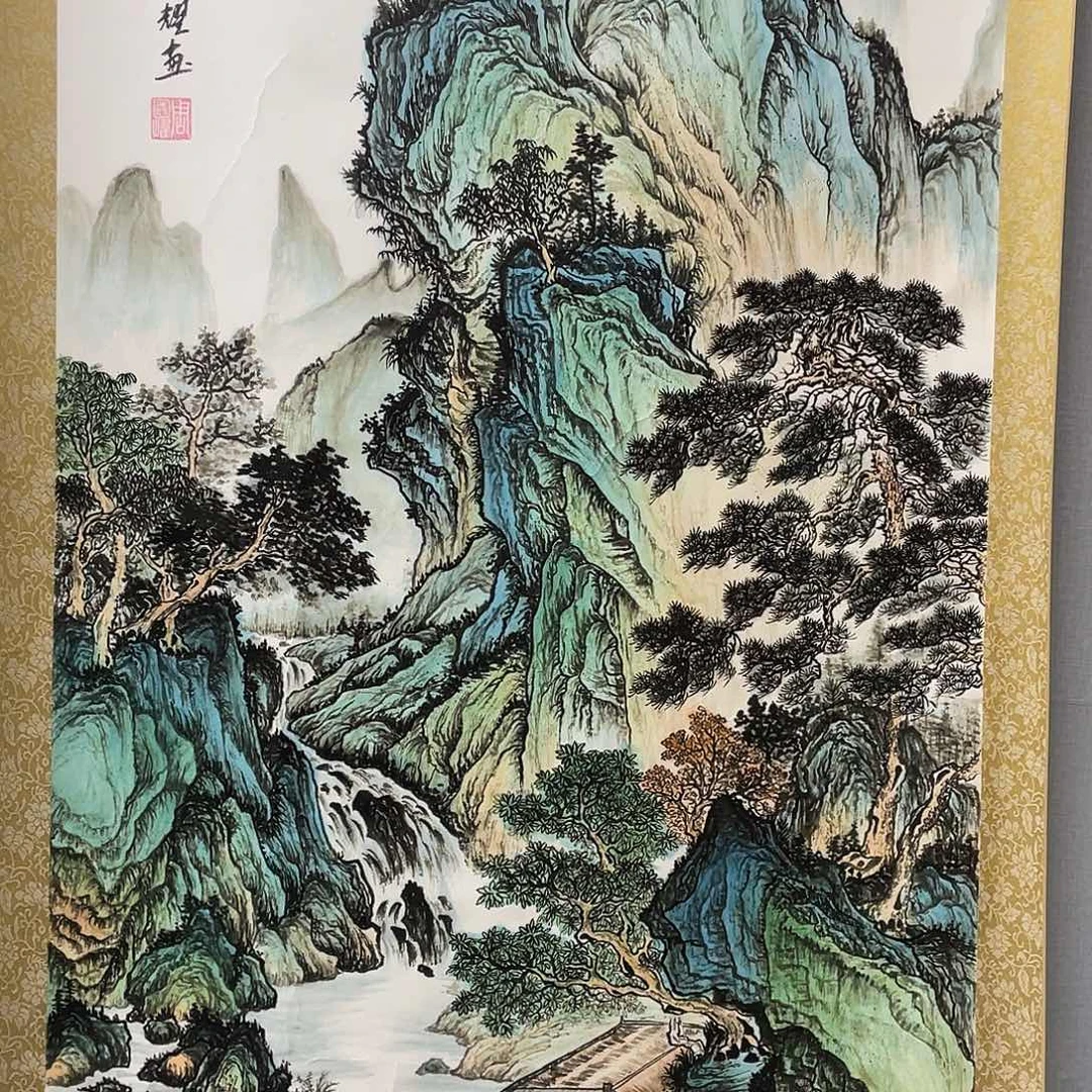 国画手绘作品带运险w