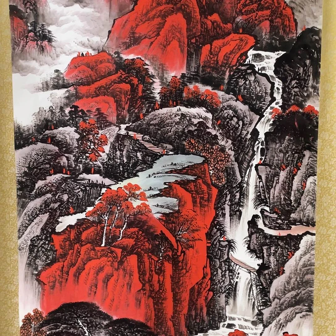 古***）国画老师手笔手绘作品N