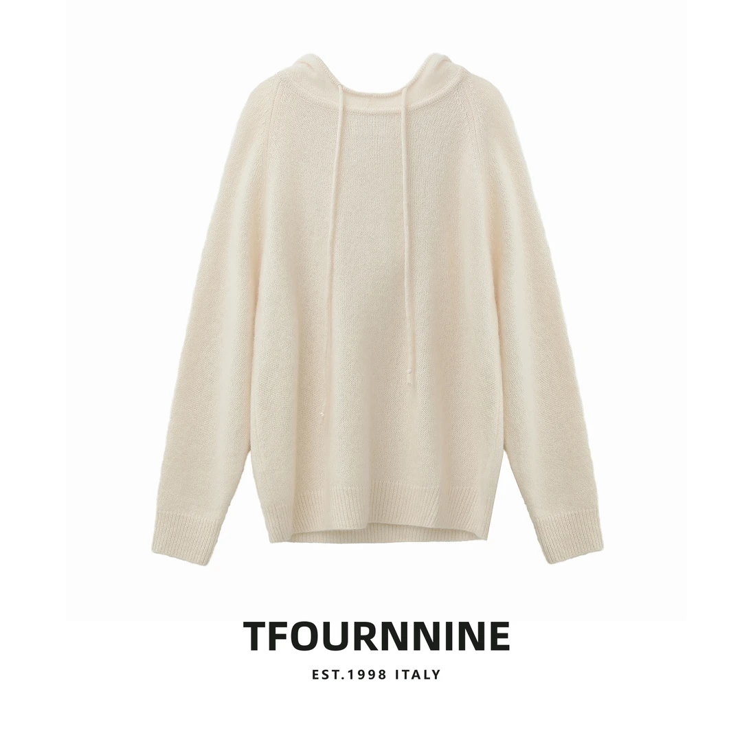 未使用 TFOURNNINE 长袖针织秋冬打底帽衫