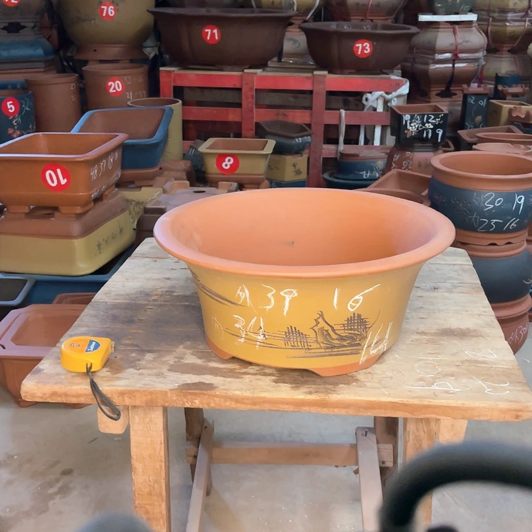 紫砂花盆大碗盆一个