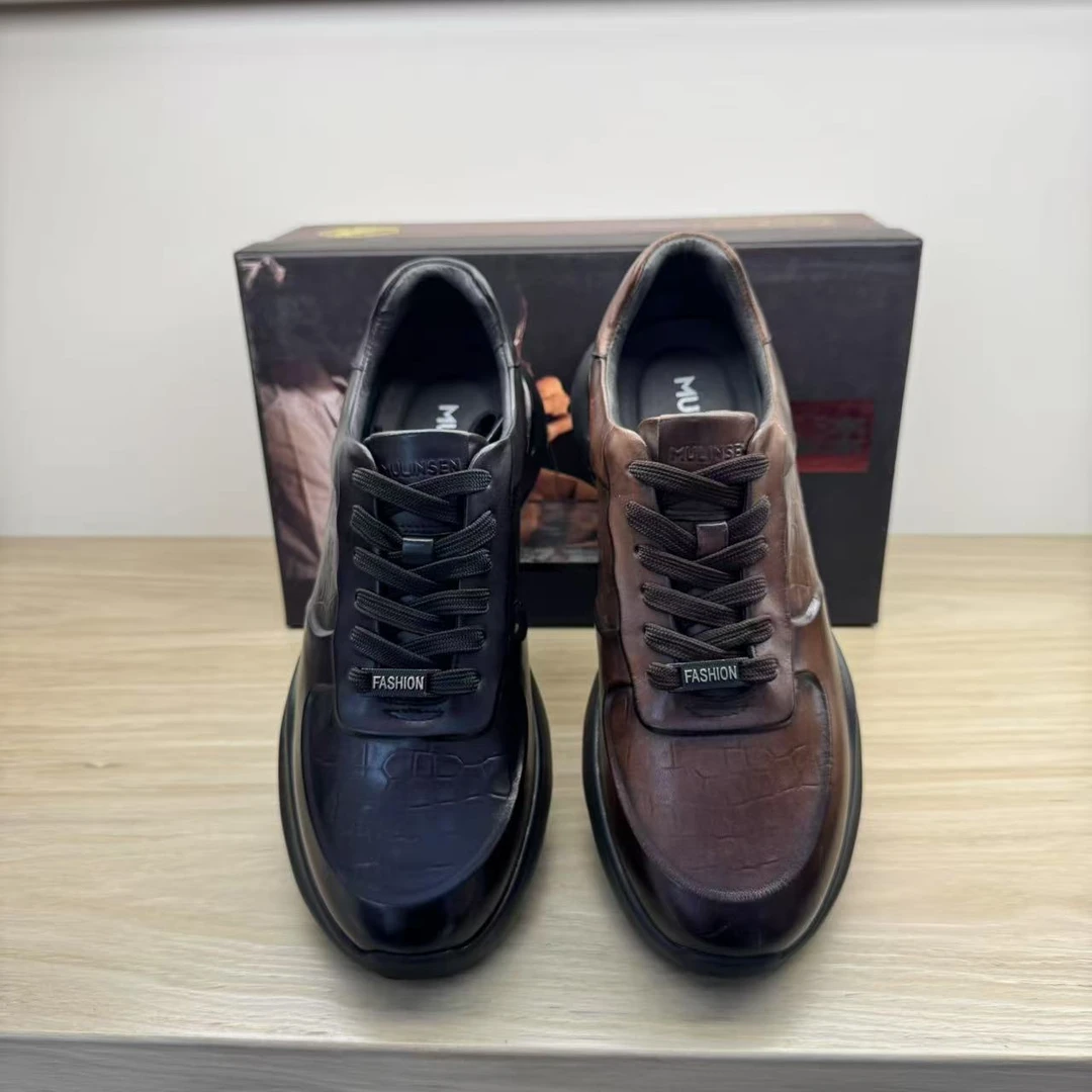 【MLS皮鞋】男士年款高品休闲系带舒适皮鞋2344169