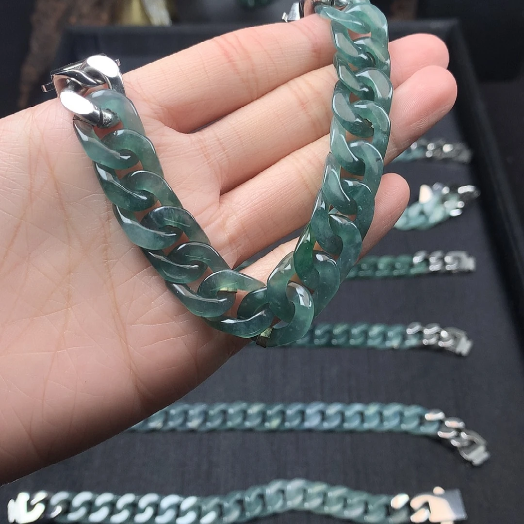 翡翠未镶嵌手链翡翠手链