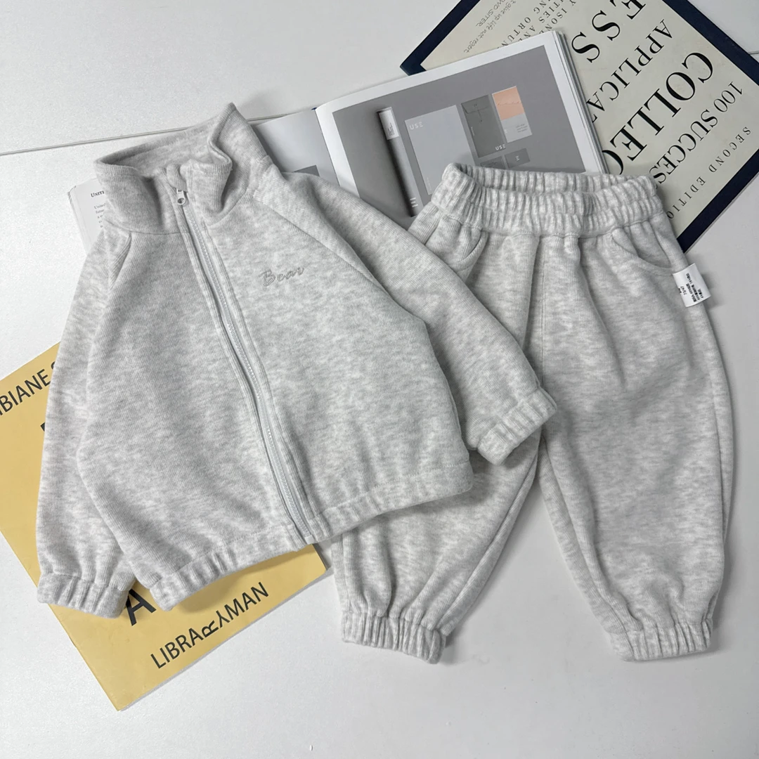 【糯米绒套装 小乐妈咪】儿童两件套装女童宝宝衣服H8