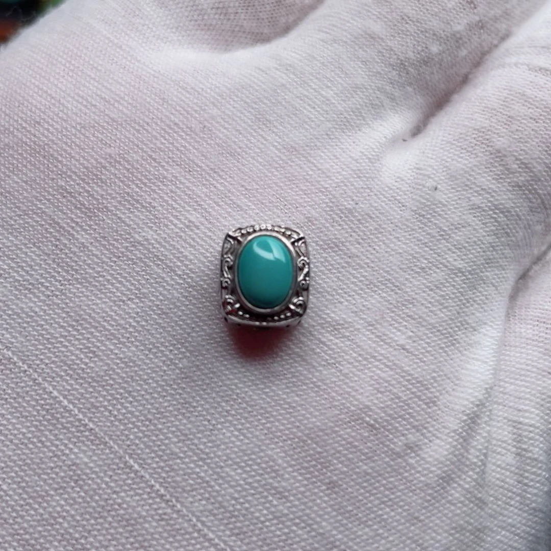 银S925镶嵌绿松石珠宝奇石