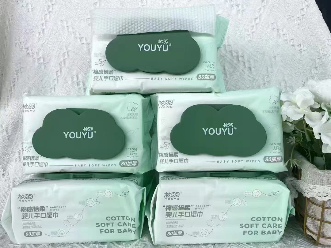 婴儿手口专用加厚湿纸巾大包装适合新生儿家用