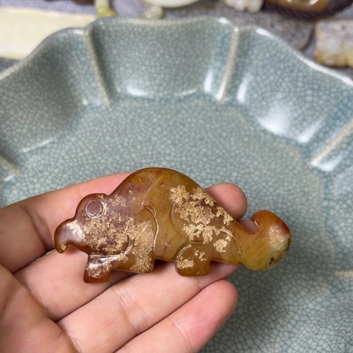 和田玉未镶嵌挂件117