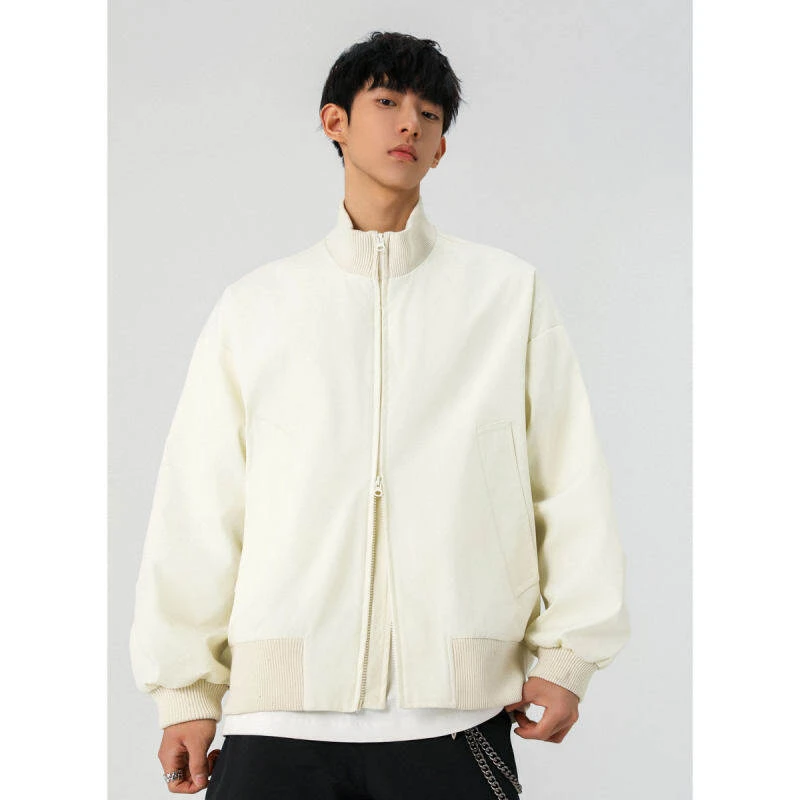 美式复古短款飞行夹克男生cleanfit廓形潮流休闲宽松棒球服外套