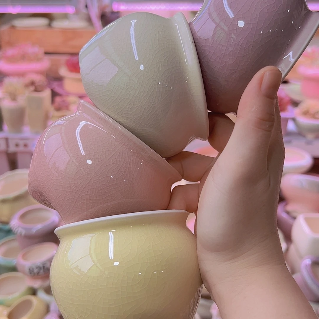 陶瓷花盆当场满12包邮