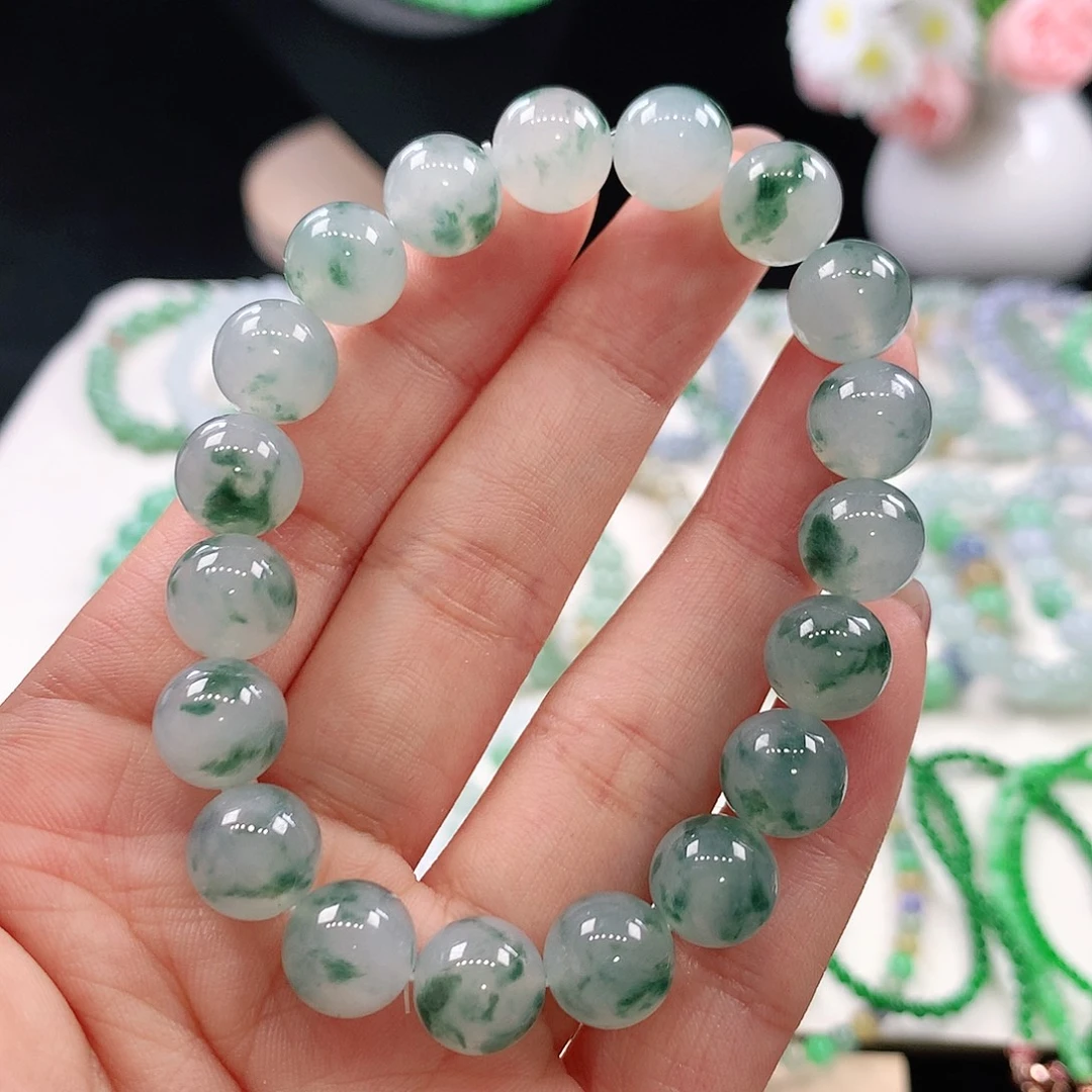 翡翠未镶嵌手链10mm